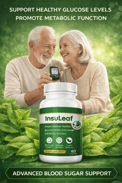InsuLeaf natural blood sugar support supplement bottle