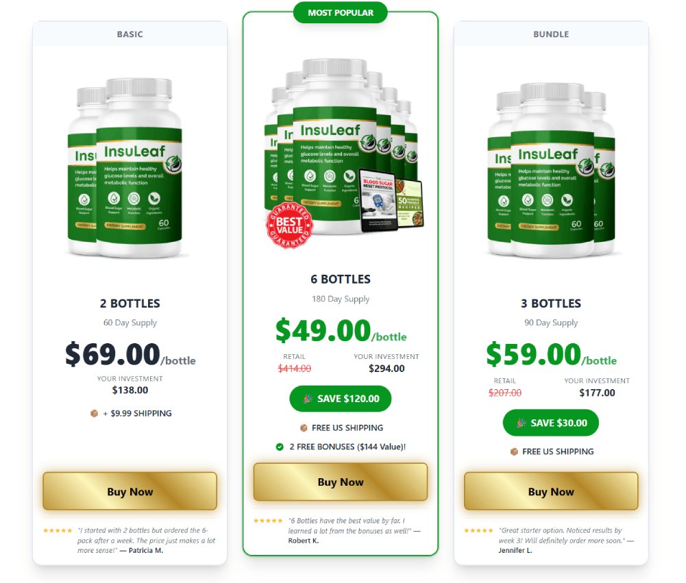 InsuLeaf limited time special discount offer promotion banner